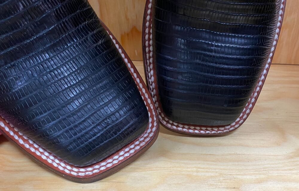 Bota Caballero Justin Lizard Negro - Imagen 5