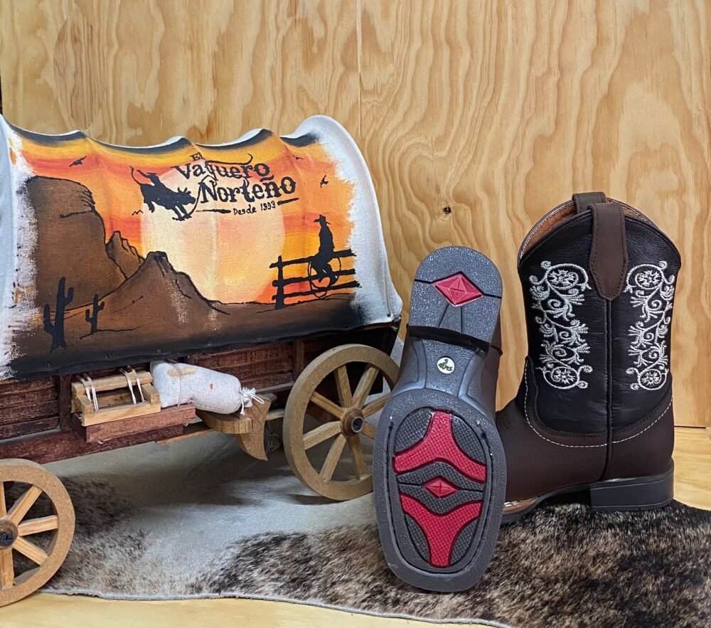 Bota Guerrero Niña 501 Rameado Choco - Imagen 5