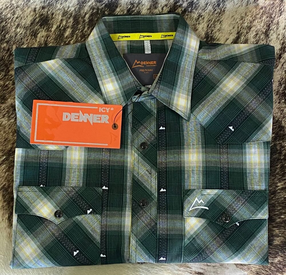 Camisa Caballero Denver Cuadrada Verde - Imagen 4