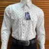 Camisa Caballero Mariscal Blanca Cuadros Negros