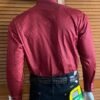 Camisa Caballero Mariscal Roja Estampado Negro - Imagen 3