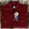 Camisa Caballero Mariscal Roja Estampado Negro - Imagen 4