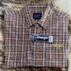 Camisa Caballero Wrangler W. S. Cuadrada Camel Letras - Imagen 5