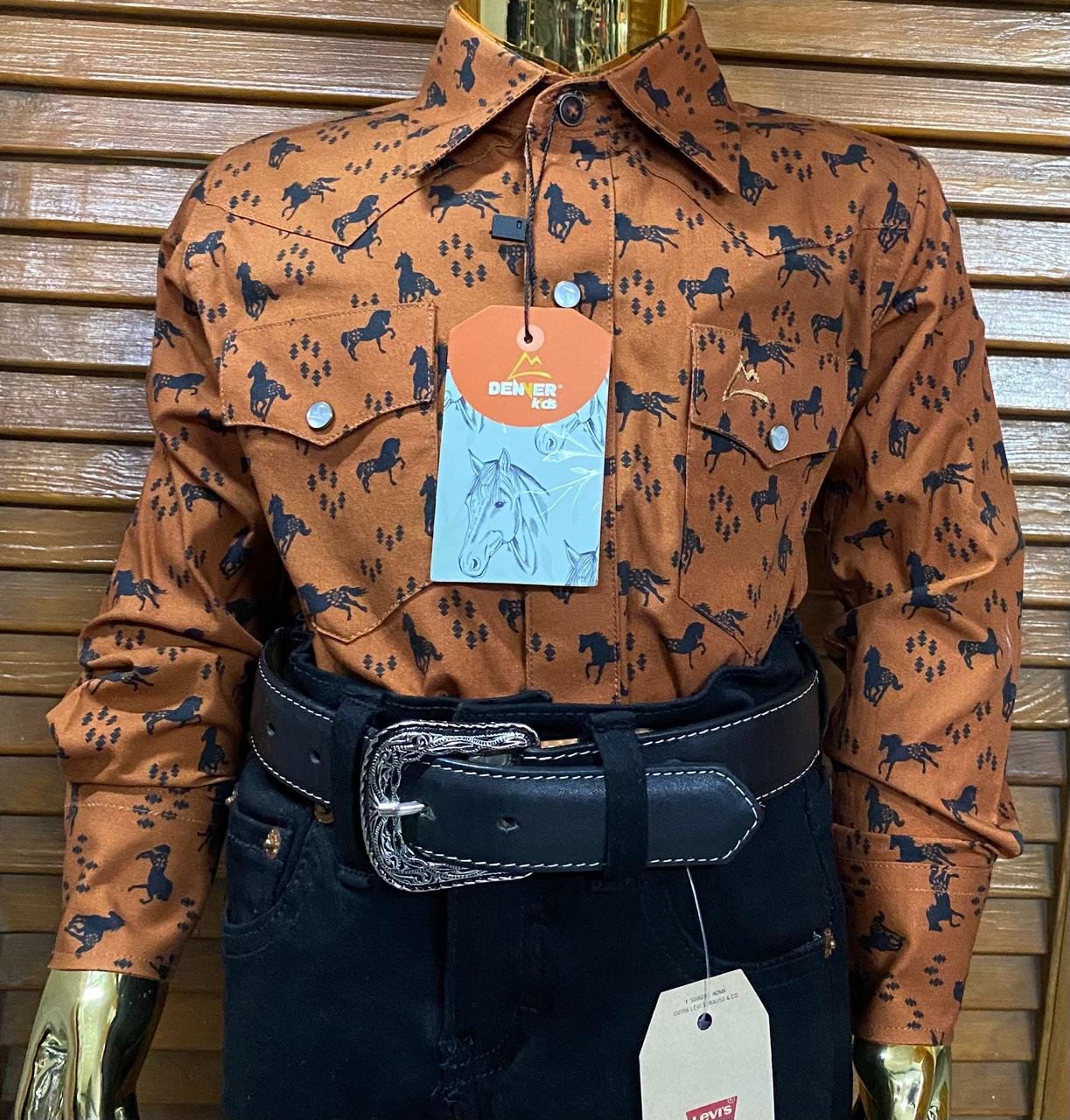 CAMISA NIÑO DENVER SHEDRON CABALLOS 1