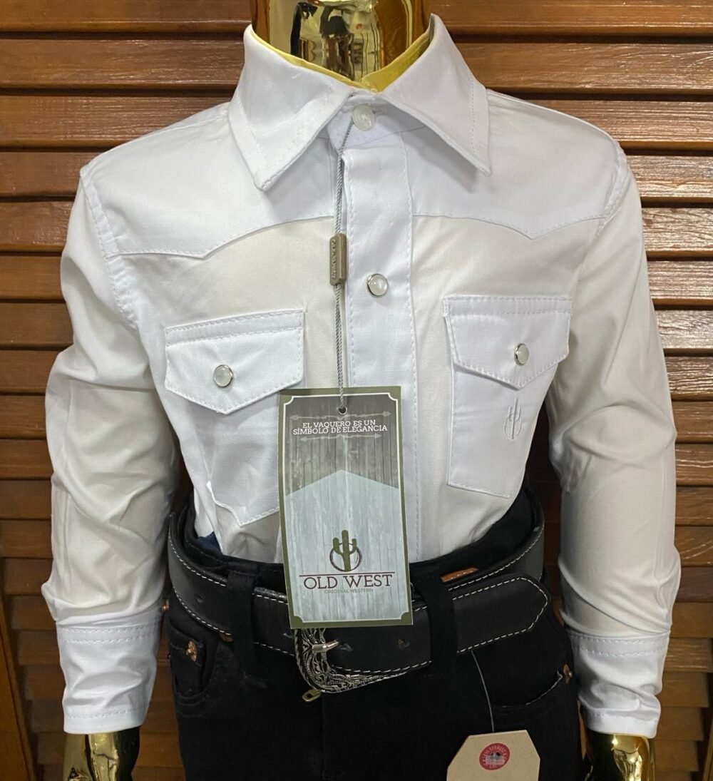 Camisa Niño Old West Lisa Blanca