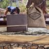 Cartera Corta Cafe Detalle Camel Tombstone - Imagen 3