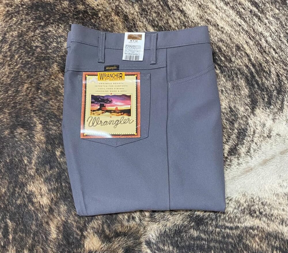 Pantalon Caballero Wrangler Poliester 82GY Gris - Imagen 2