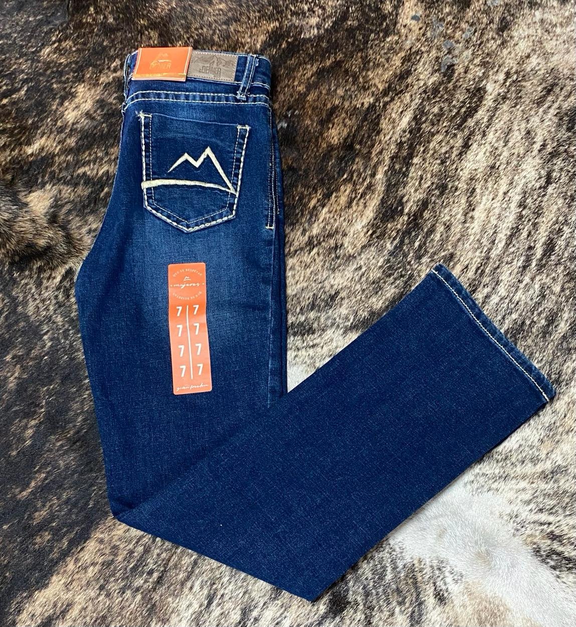 PANTALON DAMA DENVER AZUL CORTE BOTA 3
