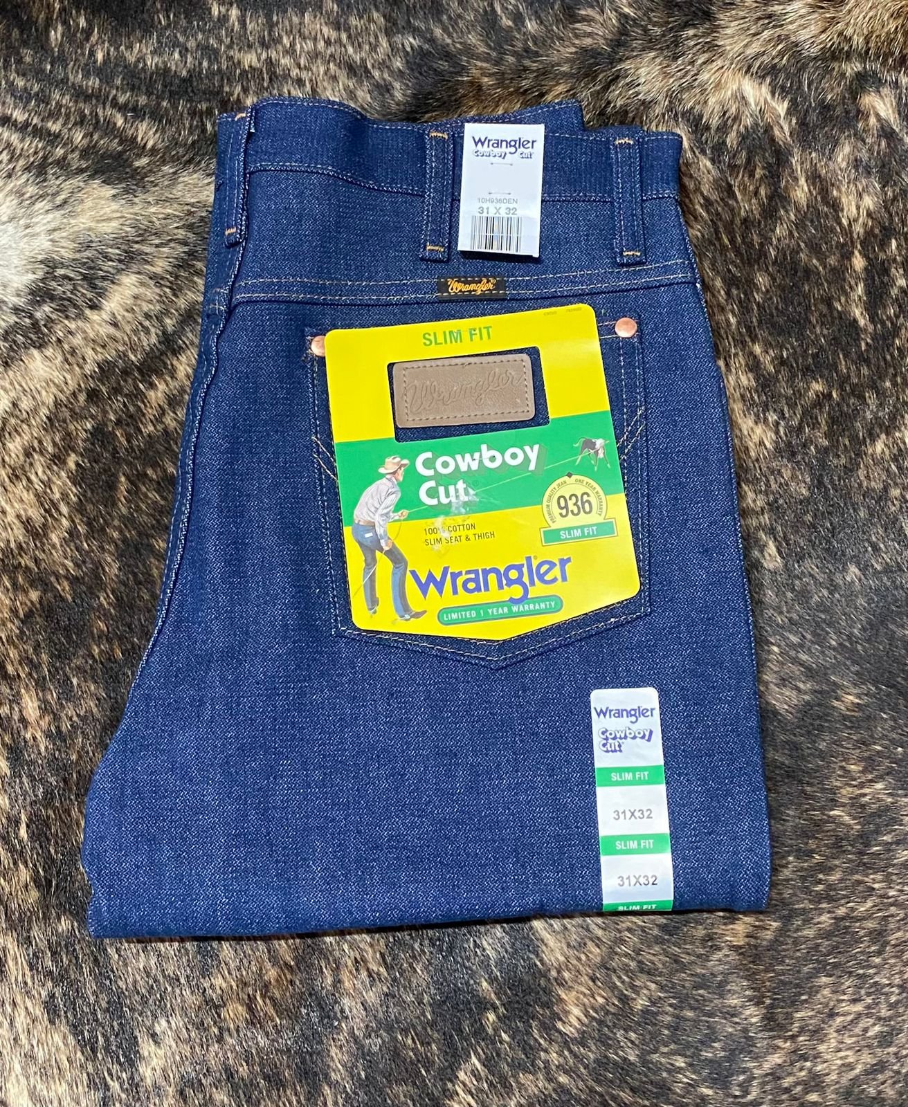 PATALON WRANGLER CABALLERO AZUL DEN 1