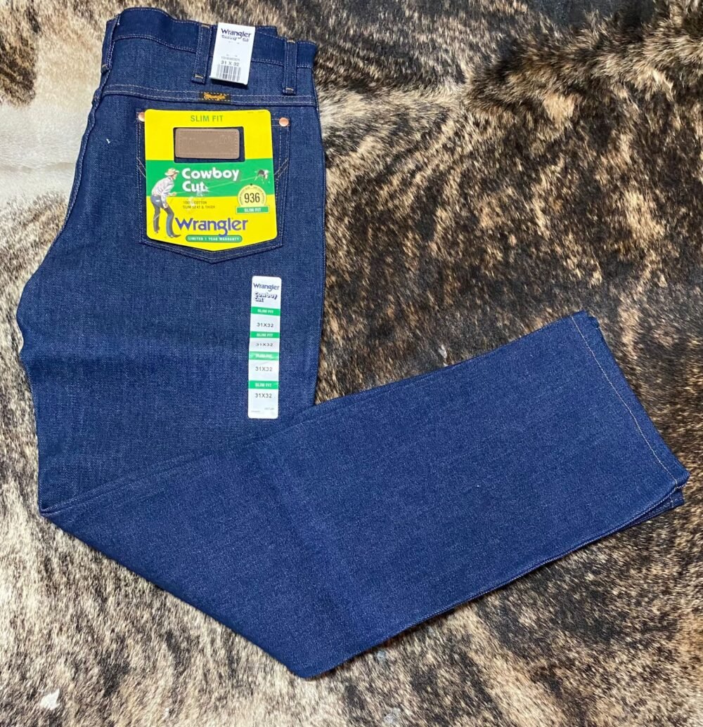Pantalon Caballero Wrangler Azul DEN - Imagen 4