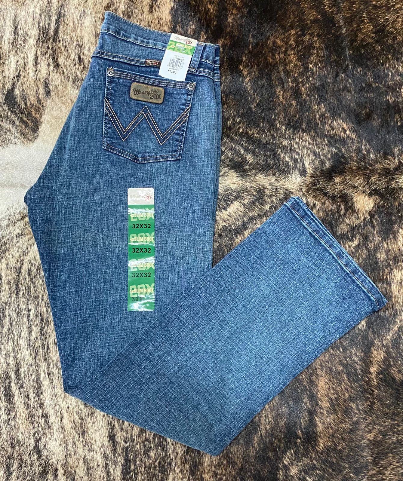 PATALON WRANGLER CABALLERO AZUL INDIGO 20X 1
