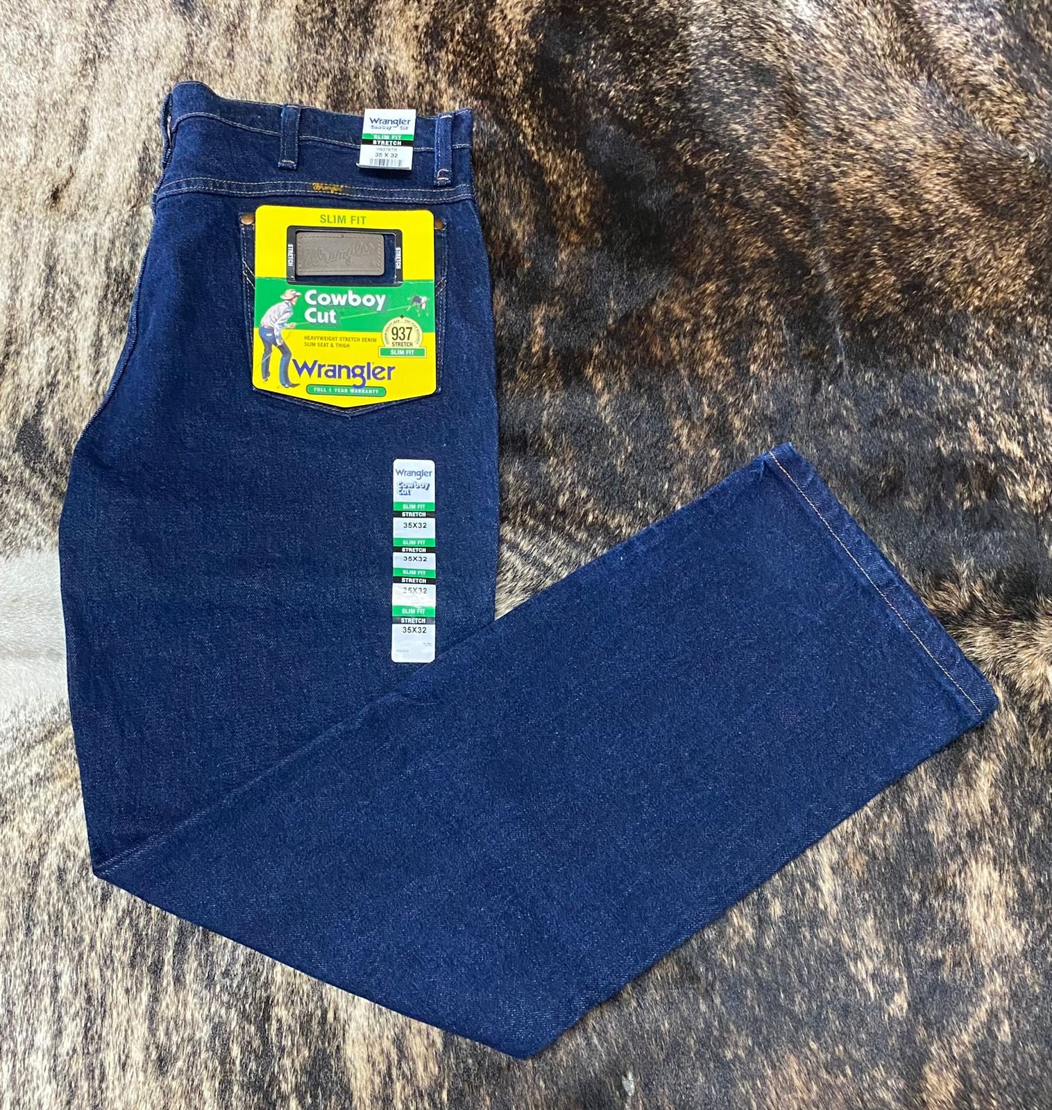 PATALON WRANGLER CABALLERO AZUL STR STRETCH 2