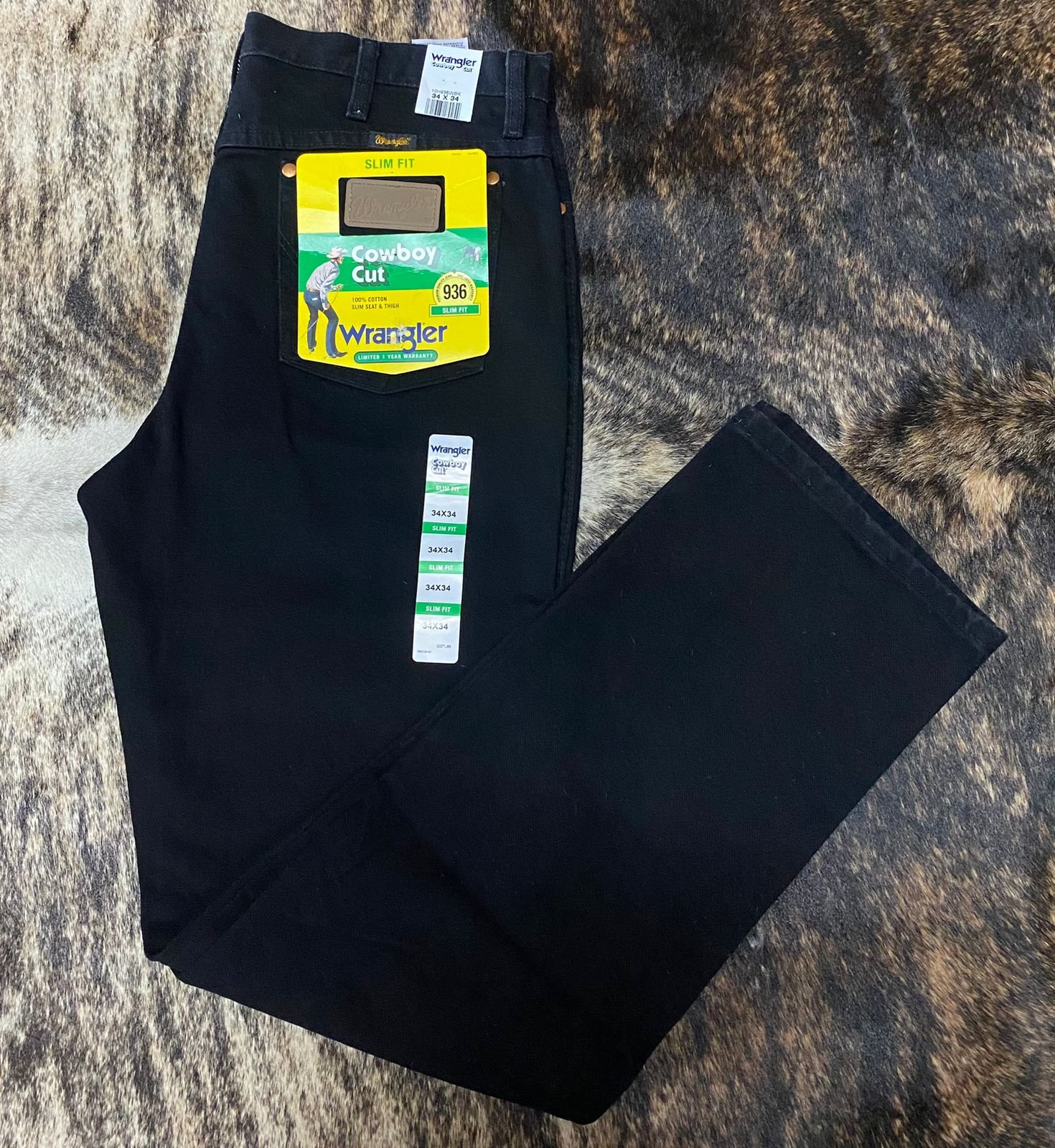 Pantalon wrangler negro hotsell
