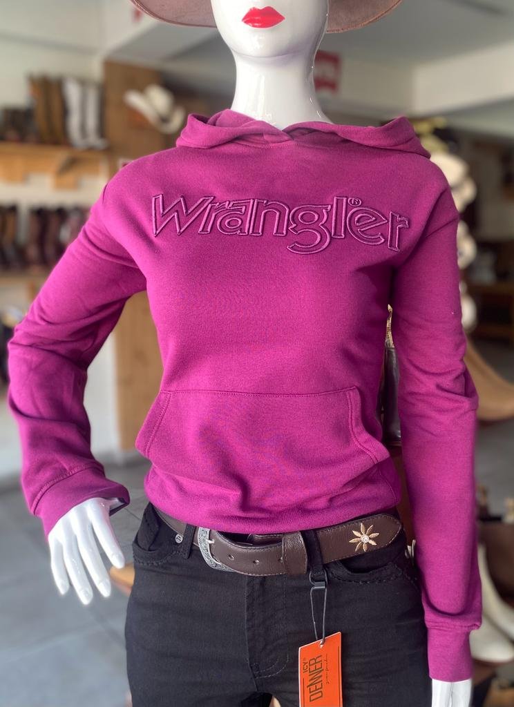 SUDADERA WRANGLER DAMA MORADA 1