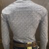 Camisa Caballero Wrangler 20X Blanca Estampado Gris - Imagen 3