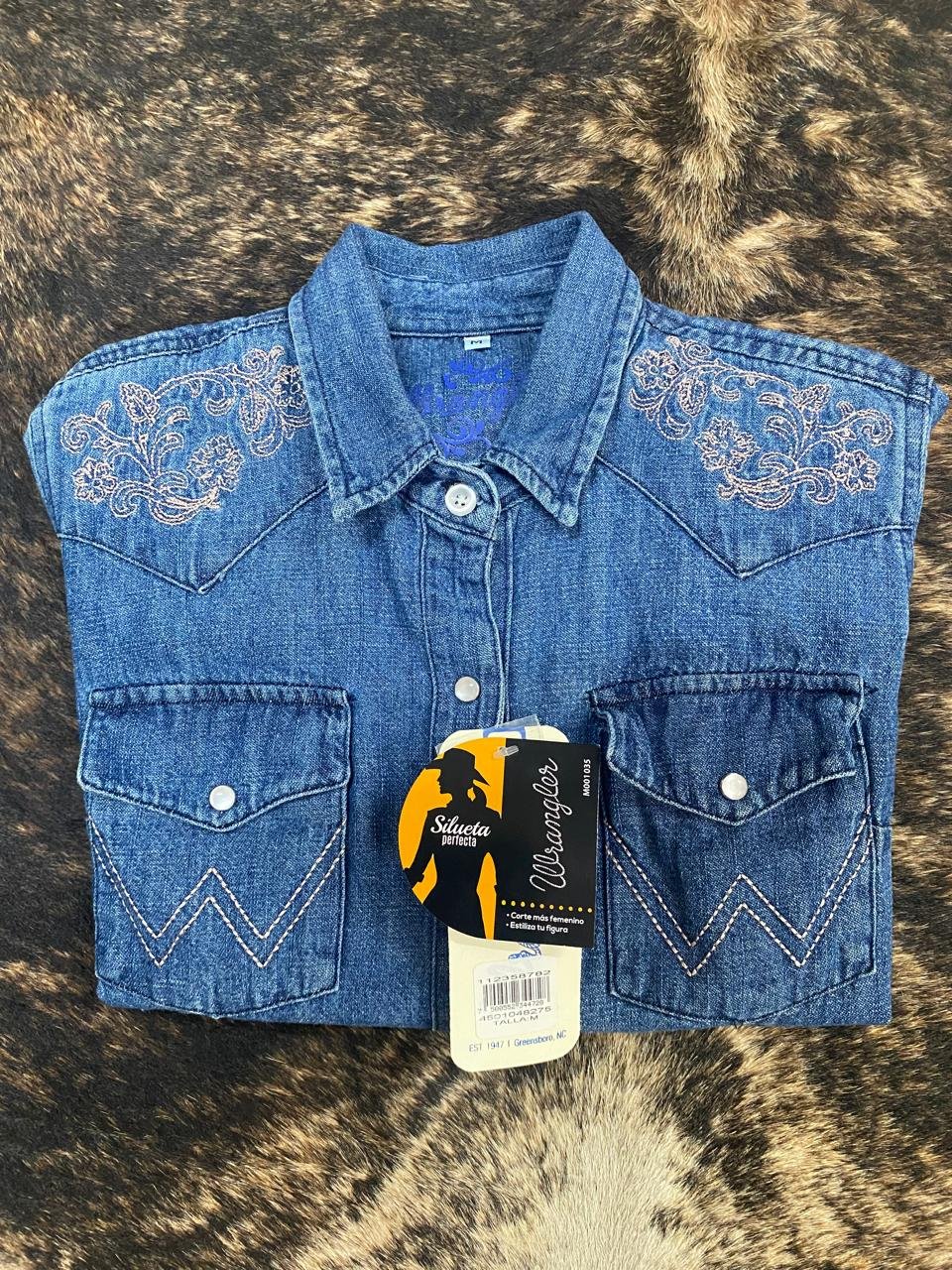 Camisa mezclilla wrangler hotsell