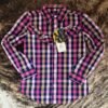 Camisa Niña Wrangler Cuadros Rosa - Imagen 4