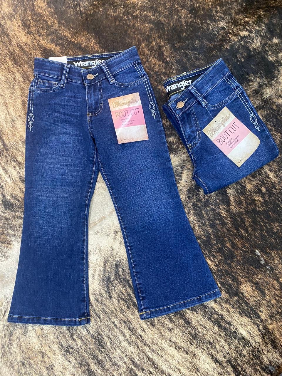 WRANGLER PANTALON NIÑA BOOT CUT AZUL 1